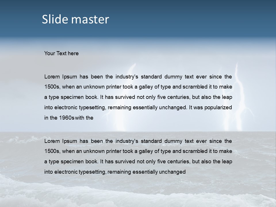 Ocean Storm PowerPoint Template