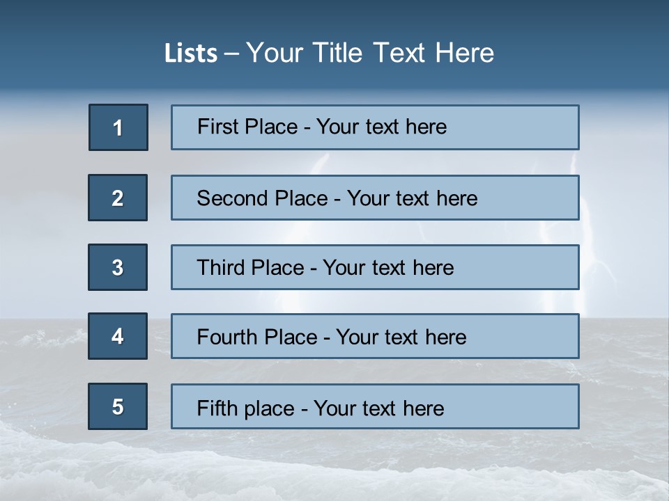 Ocean Storm PowerPoint Template