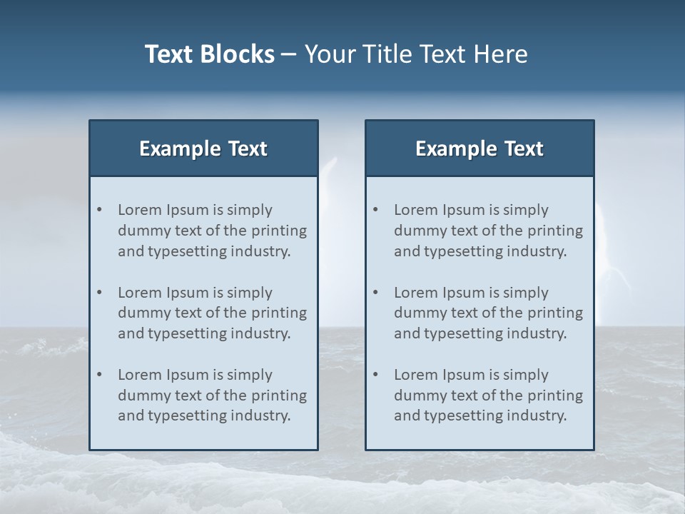 Ocean Storm PowerPoint Template