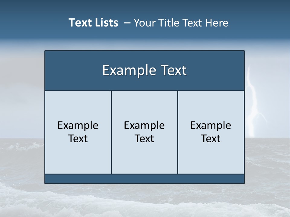Ocean Storm PowerPoint Template