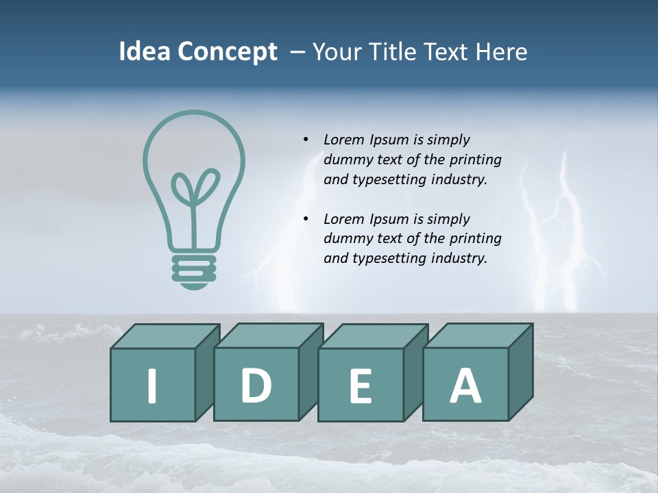 Ocean Storm PowerPoint Template