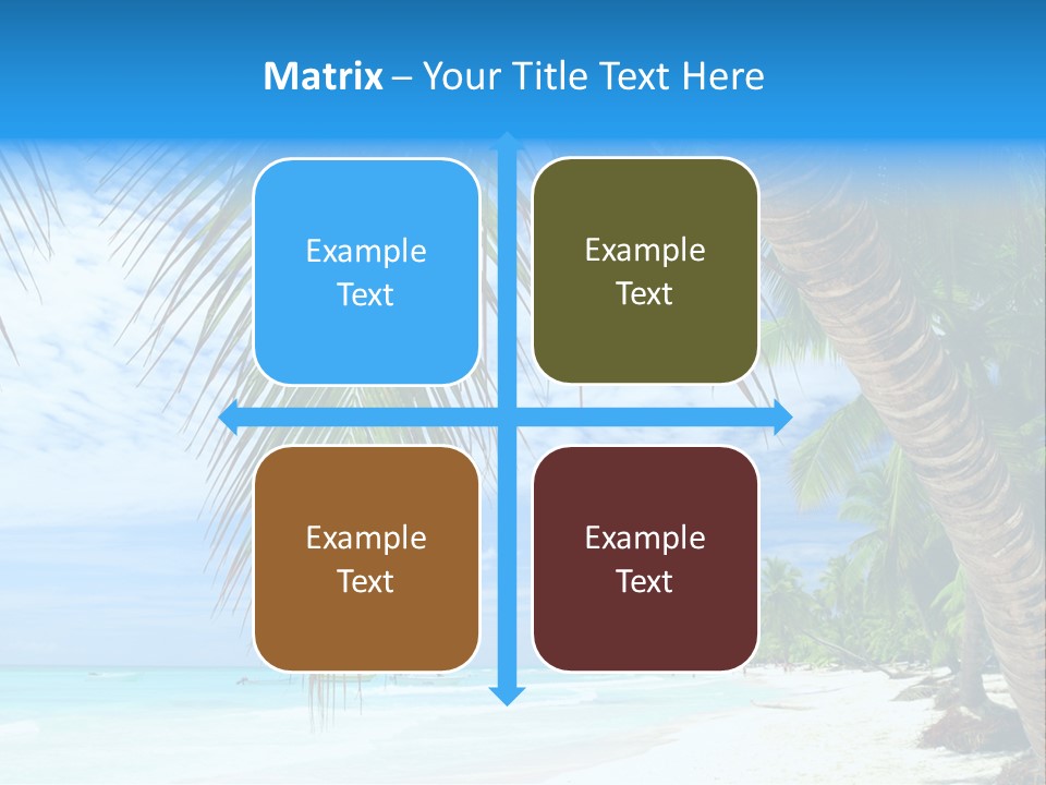 Beautiful Caribbean Beach In Dominican Republic PowerPoint Template