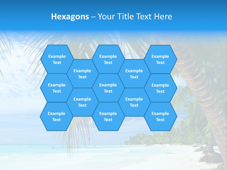 Beautiful Caribbean Beach In Dominican Republic PowerPoint Template