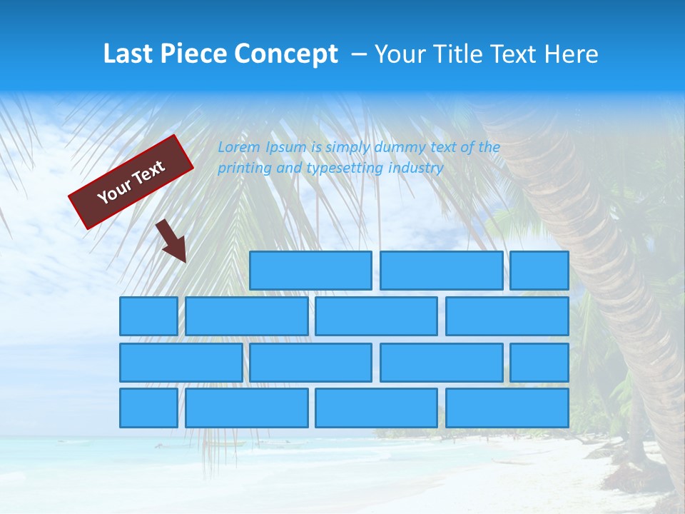 Beautiful Caribbean Beach In Dominican Republic PowerPoint Template