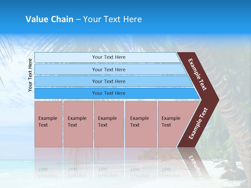 Beautiful Caribbean Beach In Dominican Republic PowerPoint Template