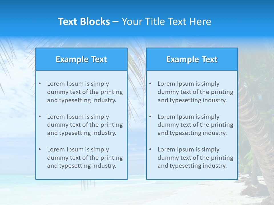 Beautiful Caribbean Beach In Dominican Republic PowerPoint Template