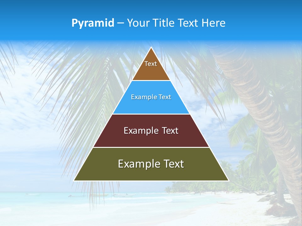 Beautiful Caribbean Beach In Dominican Republic PowerPoint Template