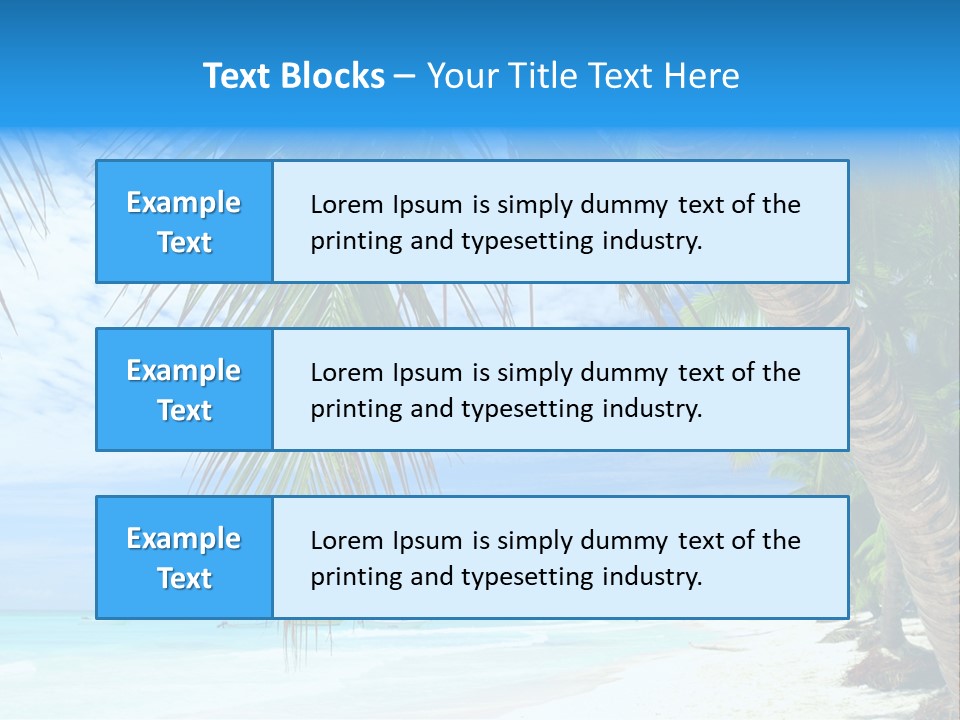 Beautiful Caribbean Beach In Dominican Republic PowerPoint Template