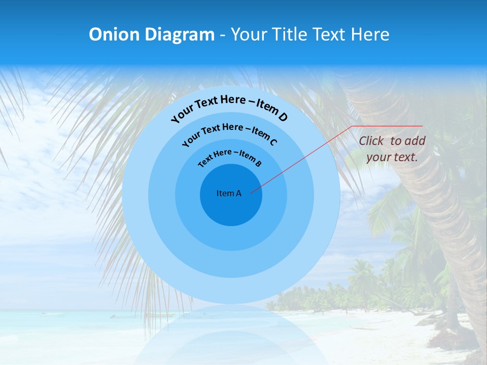 Beautiful Caribbean Beach In Dominican Republic PowerPoint Template