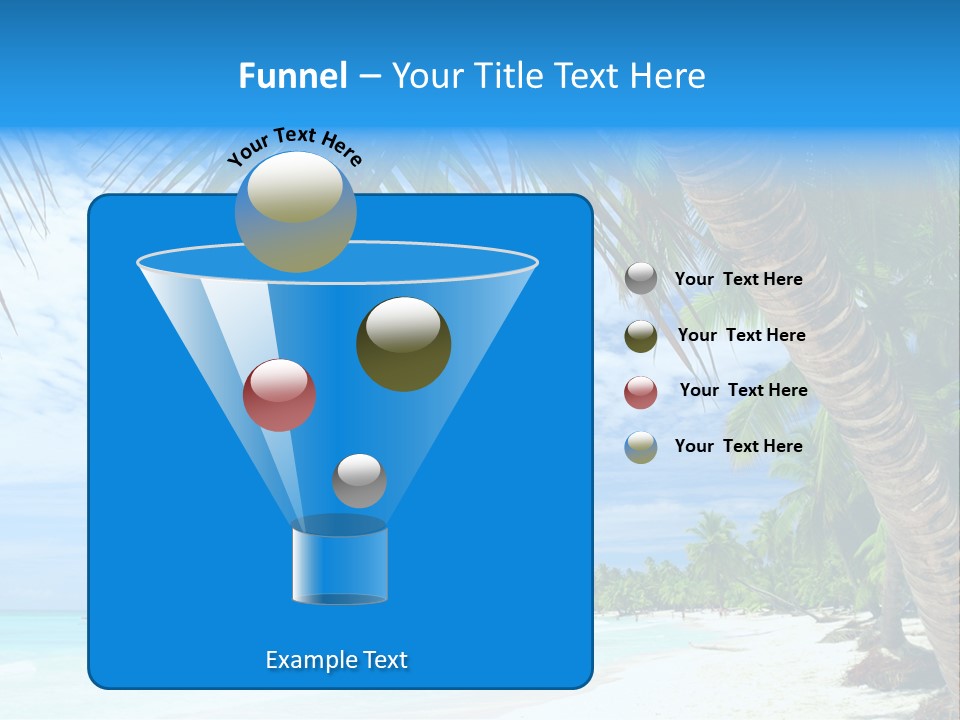 Beautiful Caribbean Beach In Dominican Republic PowerPoint Template