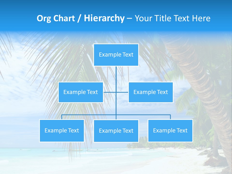 Beautiful Caribbean Beach In Dominican Republic PowerPoint Template