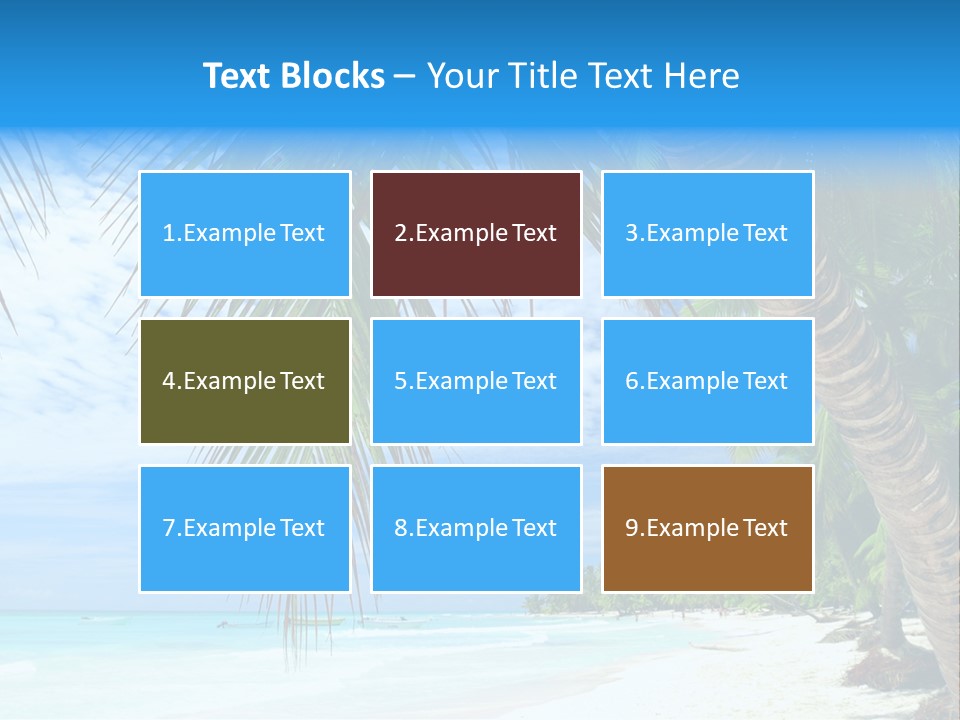 Beautiful Caribbean Beach In Dominican Republic PowerPoint Template