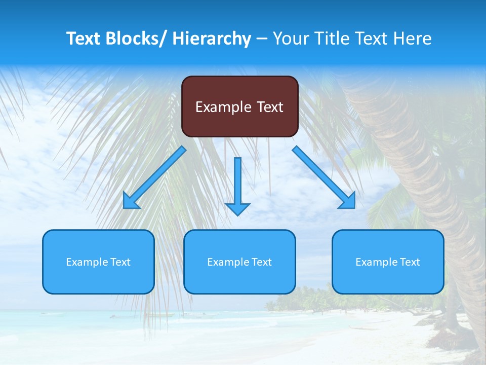 Beautiful Caribbean Beach In Dominican Republic PowerPoint Template