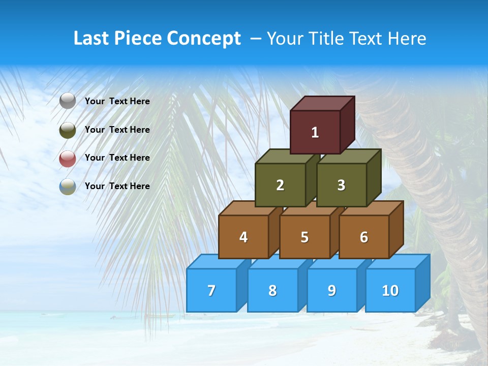 Beautiful Caribbean Beach In Dominican Republic PowerPoint Template