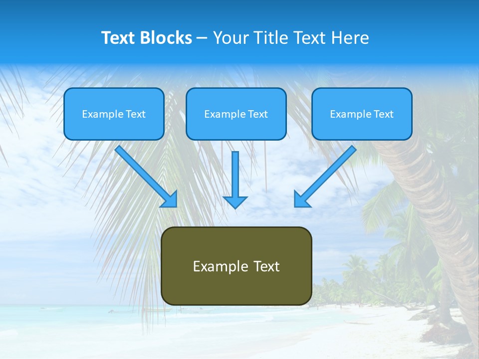 Beautiful Caribbean Beach In Dominican Republic PowerPoint Template