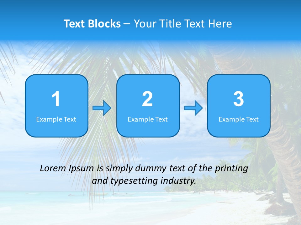 Beautiful Caribbean Beach In Dominican Republic PowerPoint Template