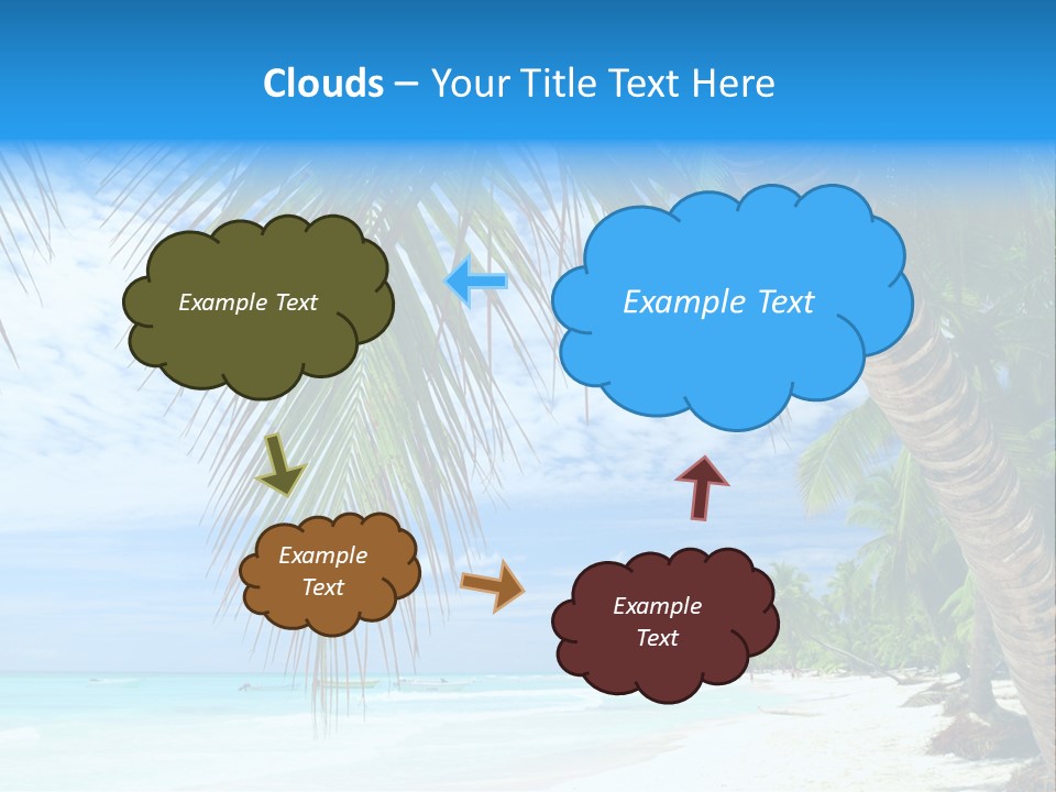 Beautiful Caribbean Beach In Dominican Republic PowerPoint Template