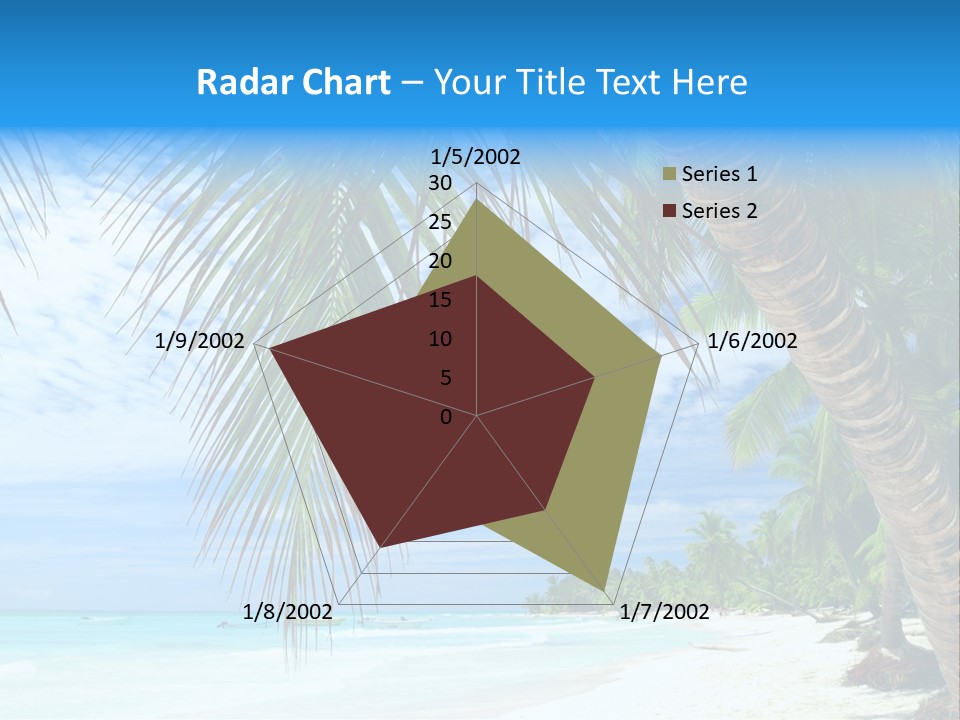 Beautiful Caribbean Beach In Dominican Republic PowerPoint Template