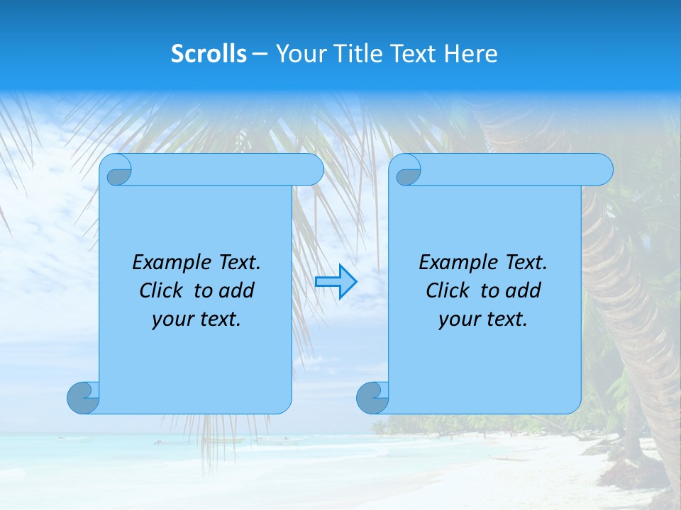 Beautiful Caribbean Beach In Dominican Republic PowerPoint Template