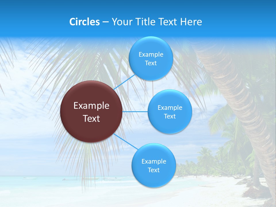 Beautiful Caribbean Beach In Dominican Republic PowerPoint Template