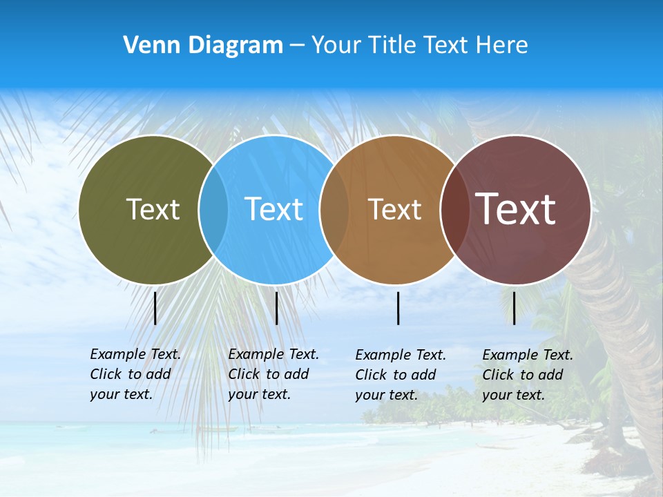 Beautiful Caribbean Beach In Dominican Republic PowerPoint Template