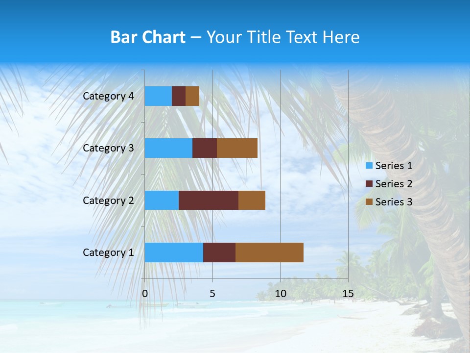 Beautiful Caribbean Beach In Dominican Republic PowerPoint Template