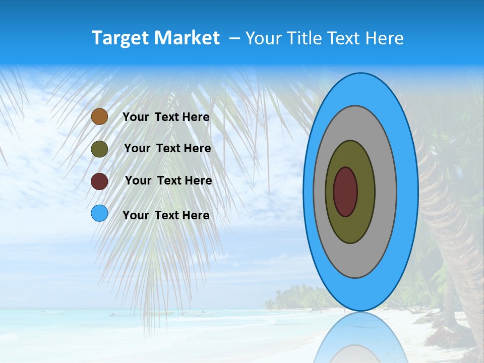 Beautiful Caribbean Beach In Dominican Republic PowerPoint Template