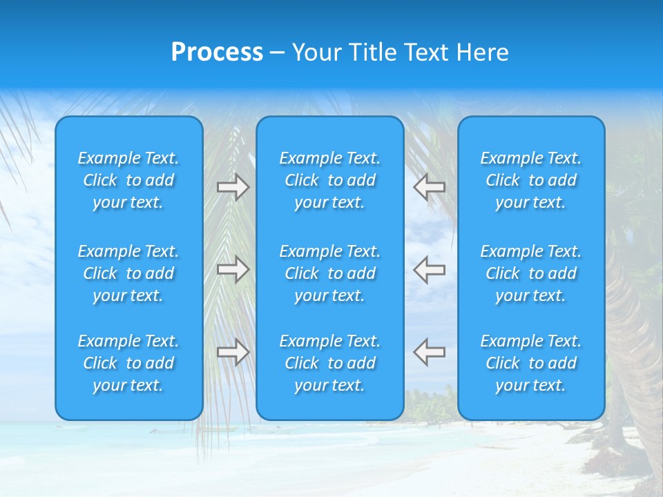 Beautiful Caribbean Beach In Dominican Republic PowerPoint Template