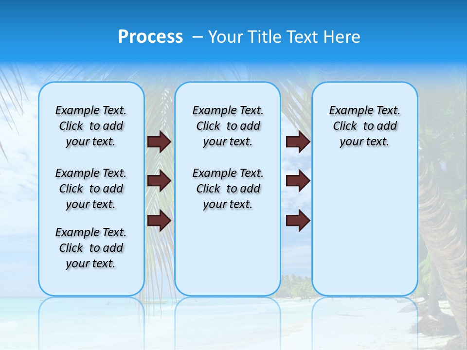 Beautiful Caribbean Beach In Dominican Republic PowerPoint Template
