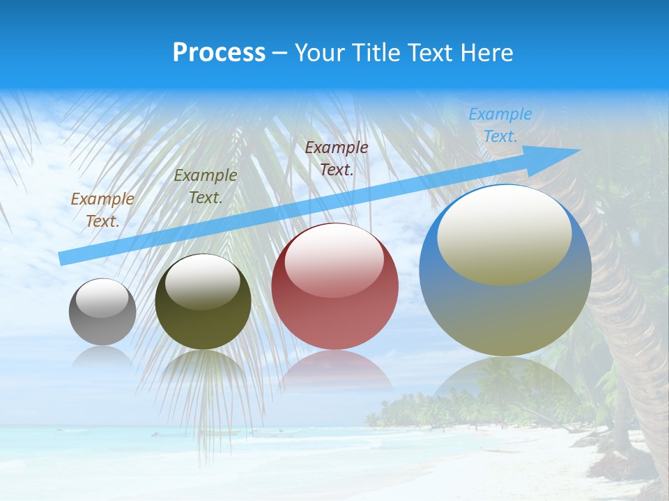 Beautiful Caribbean Beach In Dominican Republic PowerPoint Template