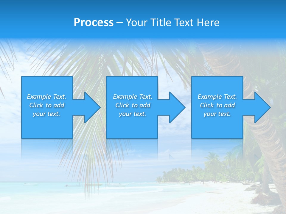 Beautiful Caribbean Beach In Dominican Republic PowerPoint Template