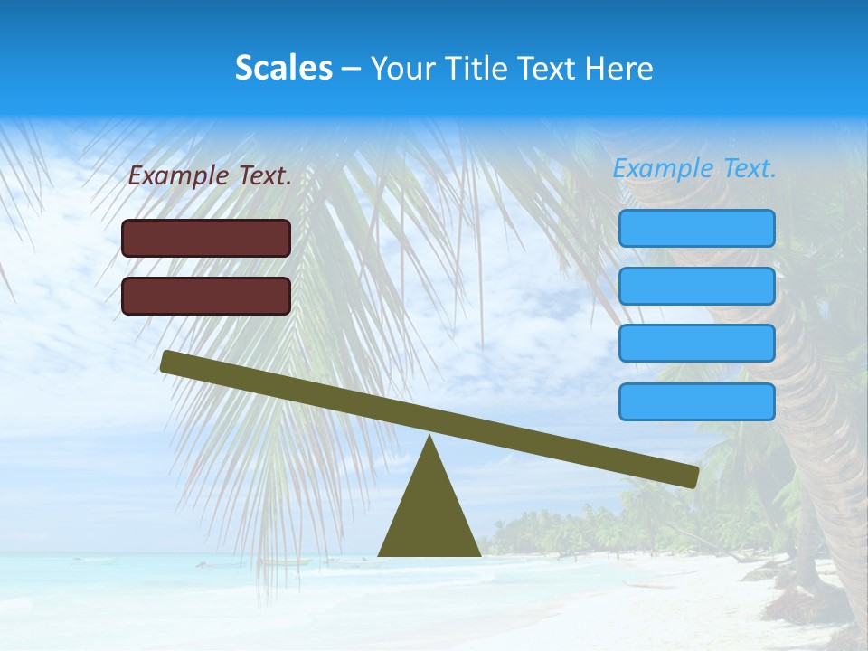 Beautiful Caribbean Beach In Dominican Republic PowerPoint Template