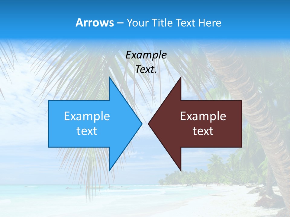 Beautiful Caribbean Beach In Dominican Republic PowerPoint Template