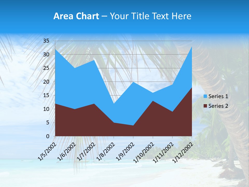 Beautiful Caribbean Beach In Dominican Republic PowerPoint Template