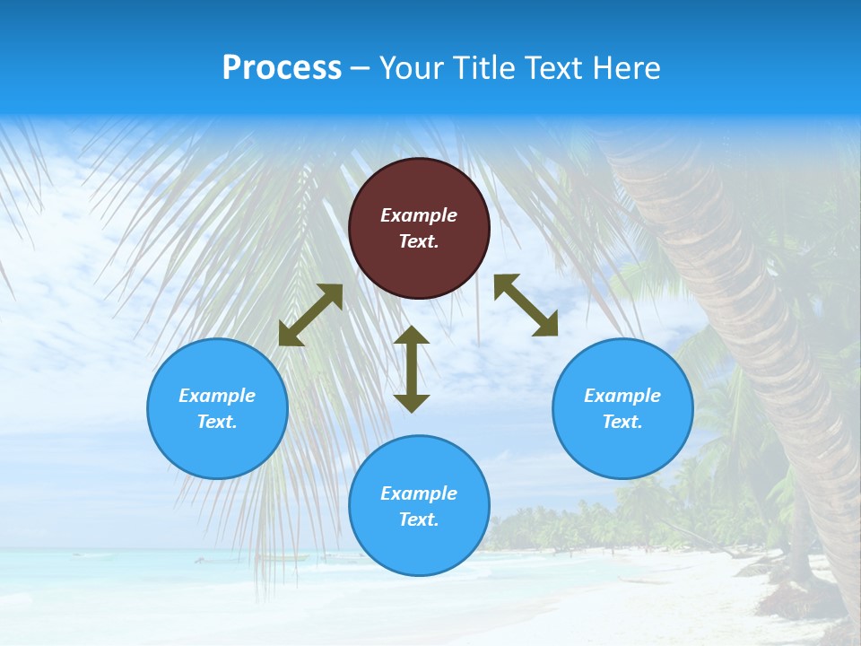 Beautiful Caribbean Beach In Dominican Republic PowerPoint Template