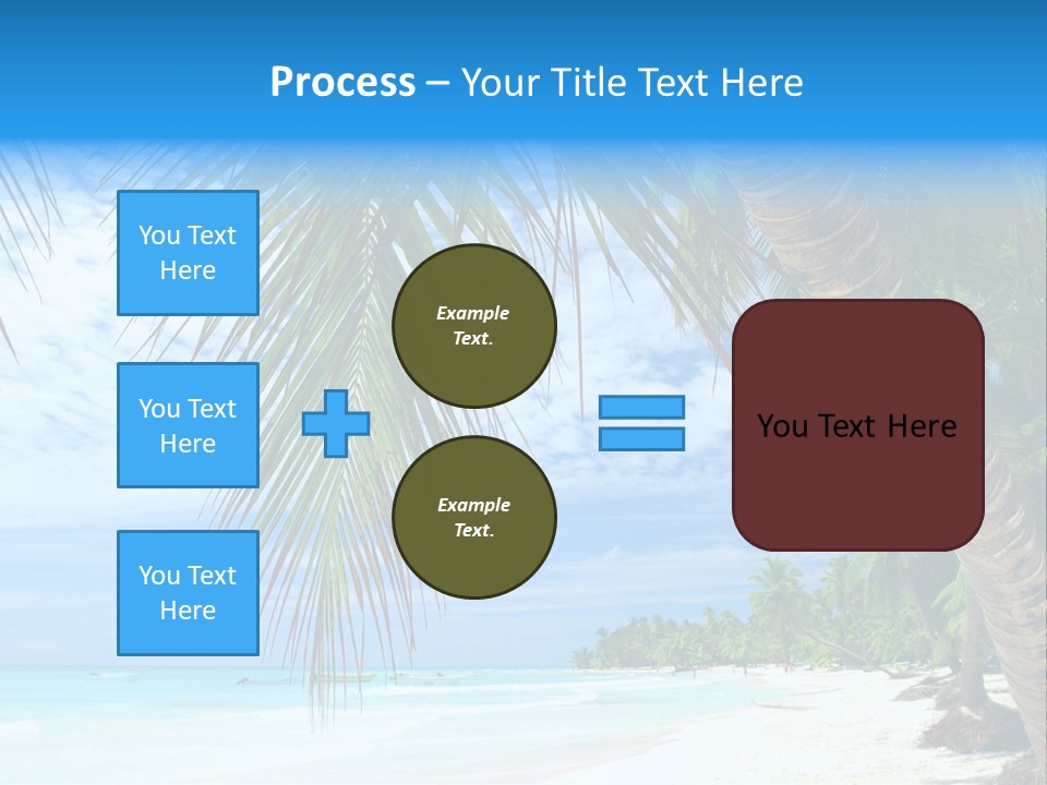 Beautiful Caribbean Beach In Dominican Republic PowerPoint Template