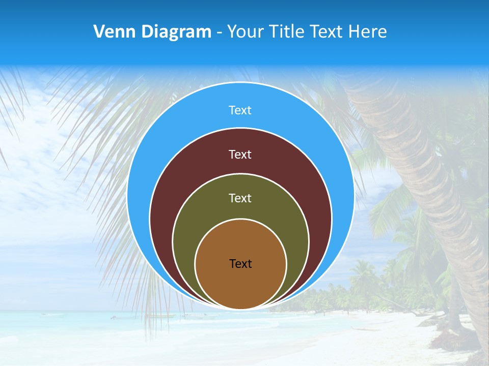 Beautiful Caribbean Beach In Dominican Republic PowerPoint Template