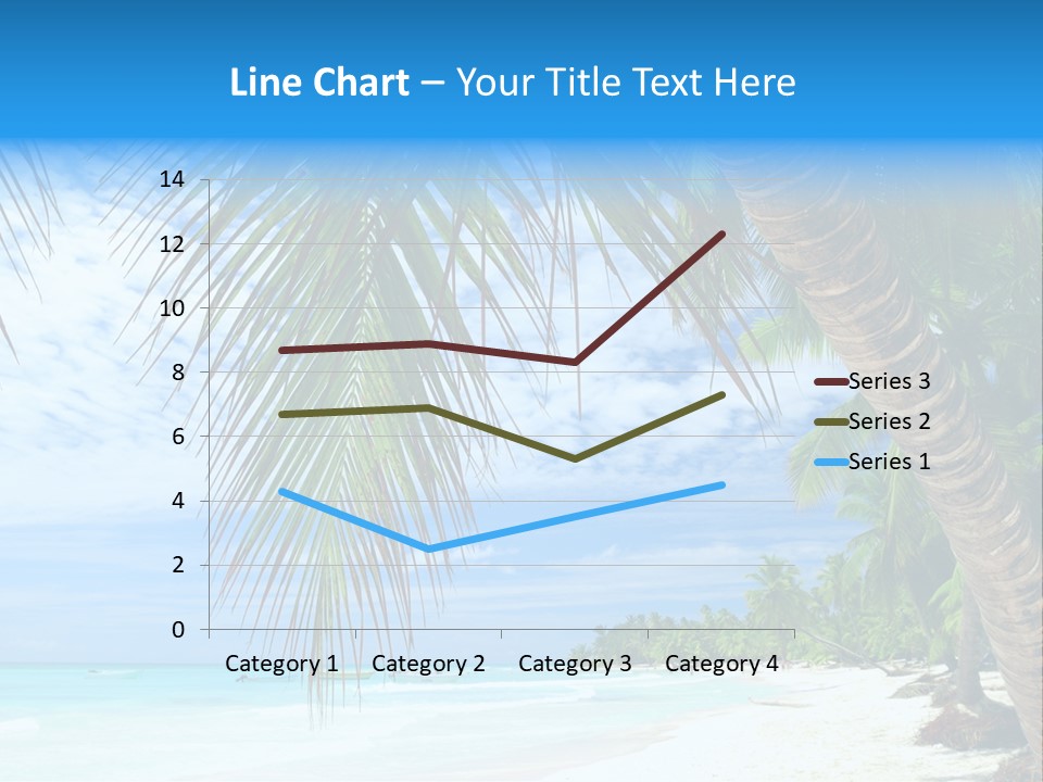 Beautiful Caribbean Beach In Dominican Republic PowerPoint Template