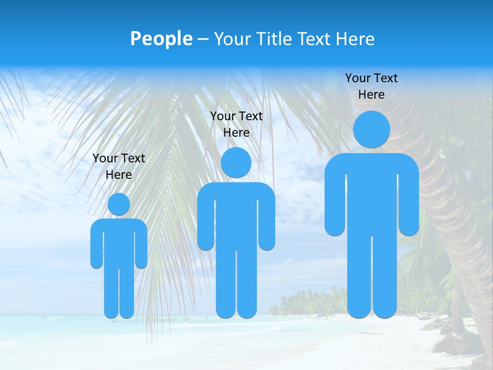 Beautiful Caribbean Beach In Dominican Republic PowerPoint Template