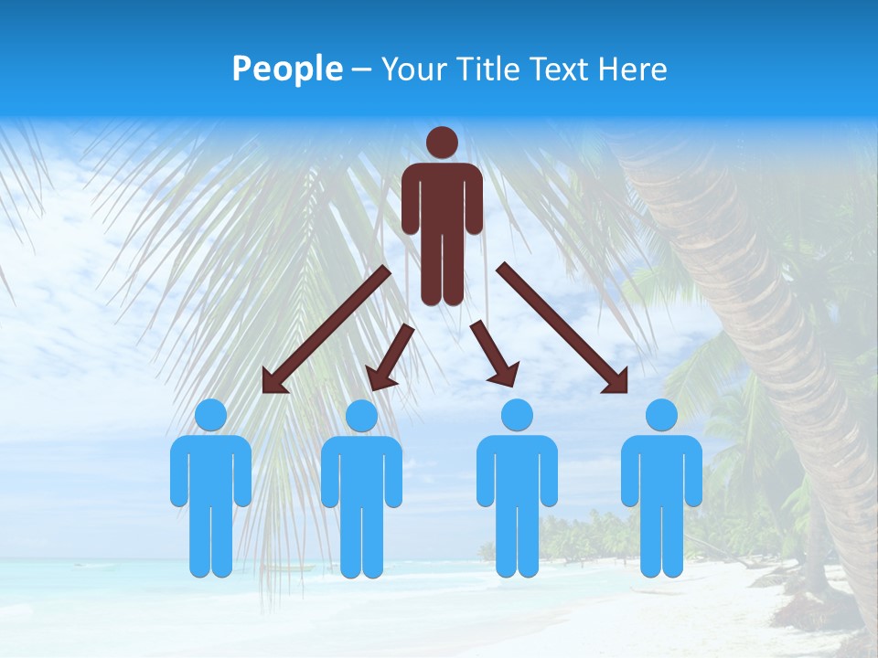 Beautiful Caribbean Beach In Dominican Republic PowerPoint Template