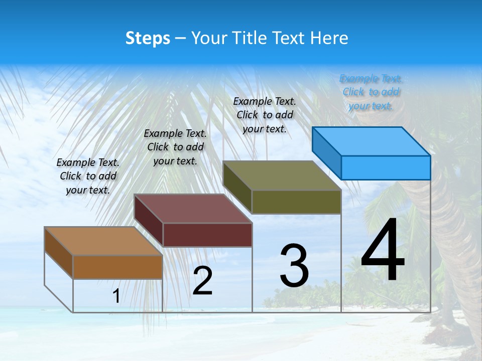 Beautiful Caribbean Beach In Dominican Republic PowerPoint Template