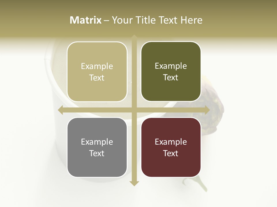 Cup Of Soup Isolated On A White Background PowerPoint Template