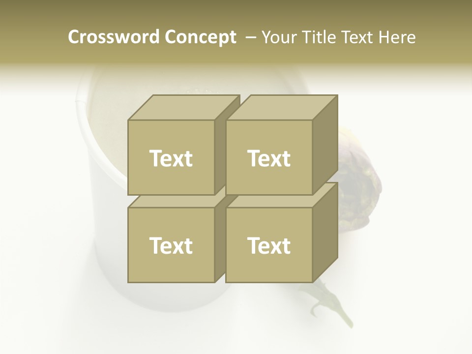 Cup Of Soup Isolated On A White Background PowerPoint Template