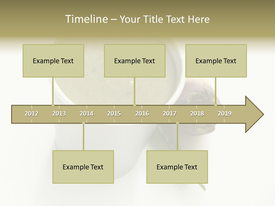 Cup Of Soup Isolated On A White Background PowerPoint Template