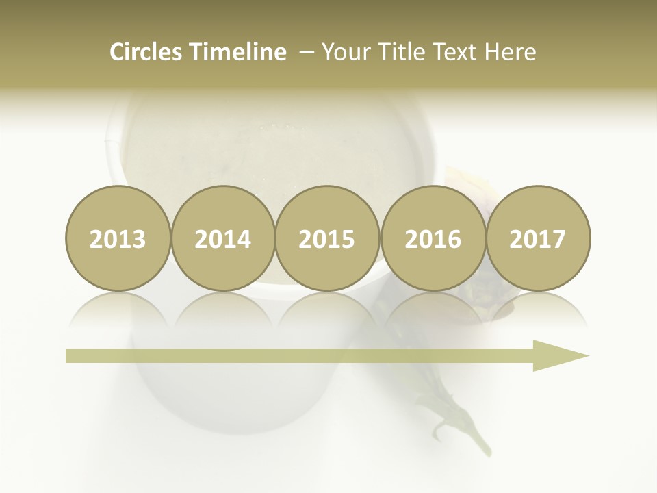 Cup Of Soup Isolated On A White Background PowerPoint Template