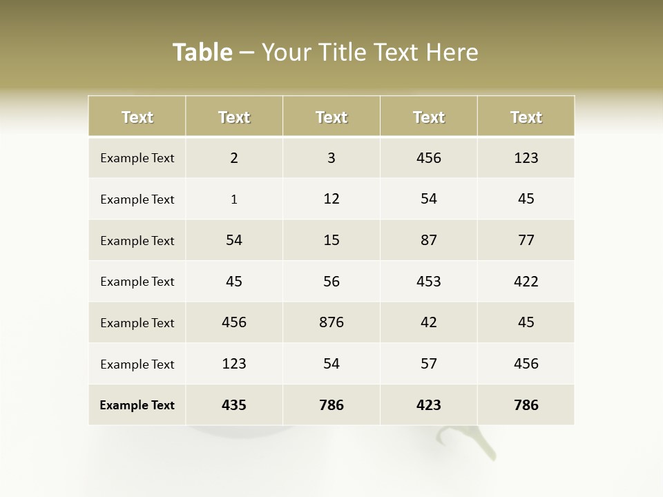 Cup Of Soup Isolated On A White Background PowerPoint Template