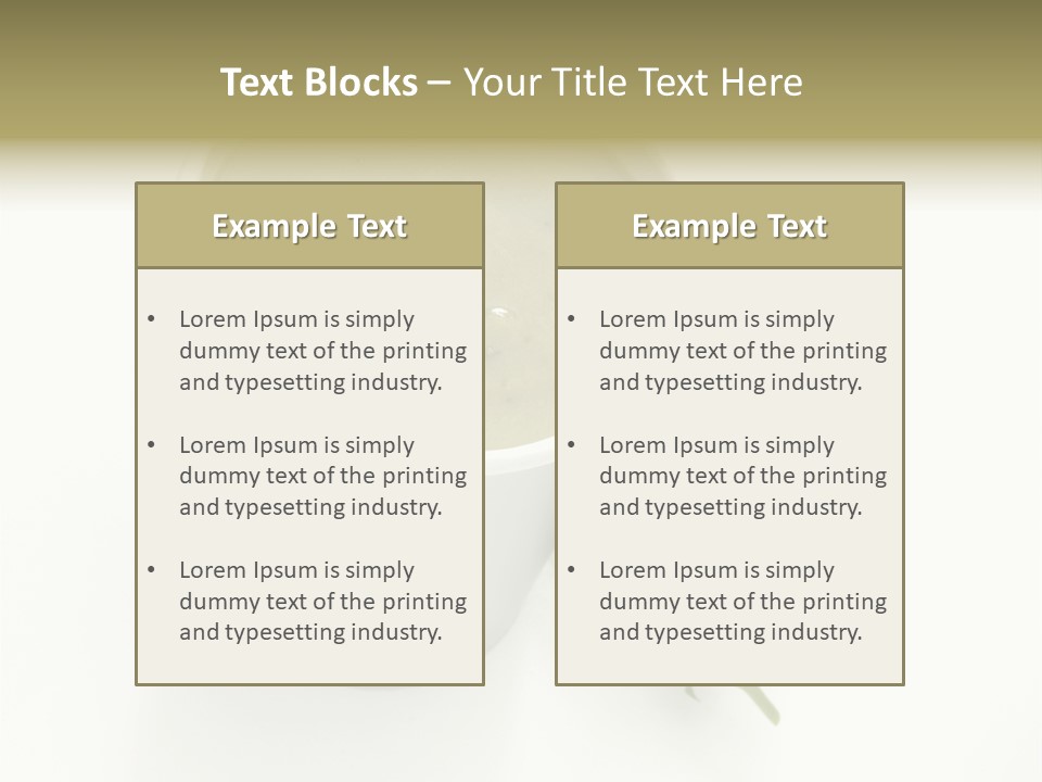 Cup Of Soup Isolated On A White Background PowerPoint Template