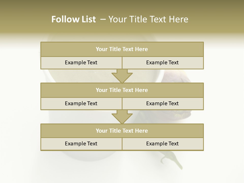 Cup Of Soup Isolated On A White Background PowerPoint Template