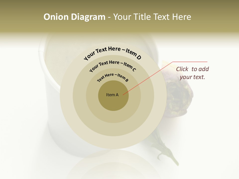 Cup Of Soup Isolated On A White Background PowerPoint Template