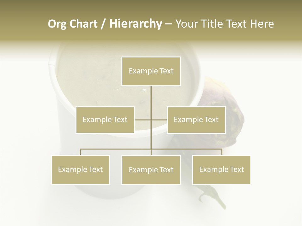Cup Of Soup Isolated On A White Background PowerPoint Template